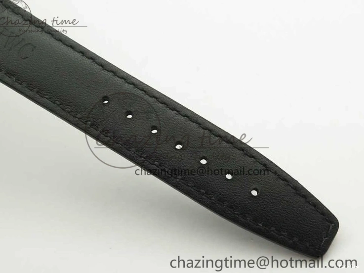 MIROTIME 0217 Portofino Automatic SS FKF 1:1 Best Edition White Dial SS Markers on Black Leather Strap A QuickDry 7138